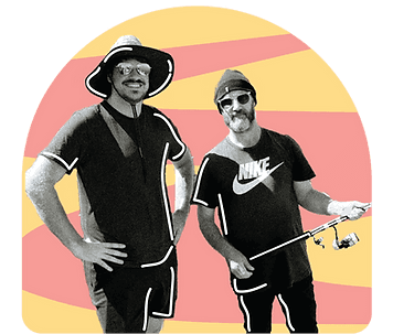 Two people illustration